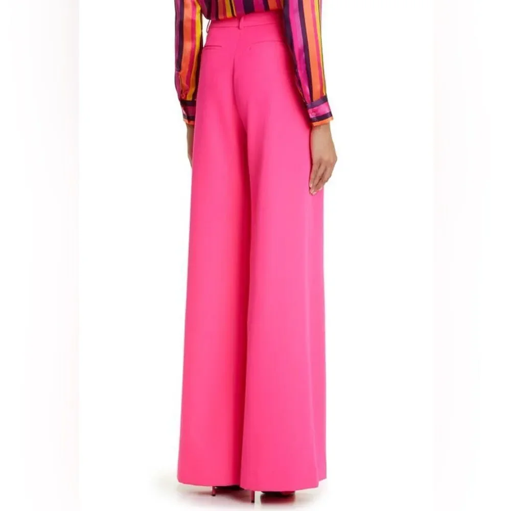 NWT L’AGENCE Pilar Pink Wide Leg Pant Trouser - Picture 8 of 13